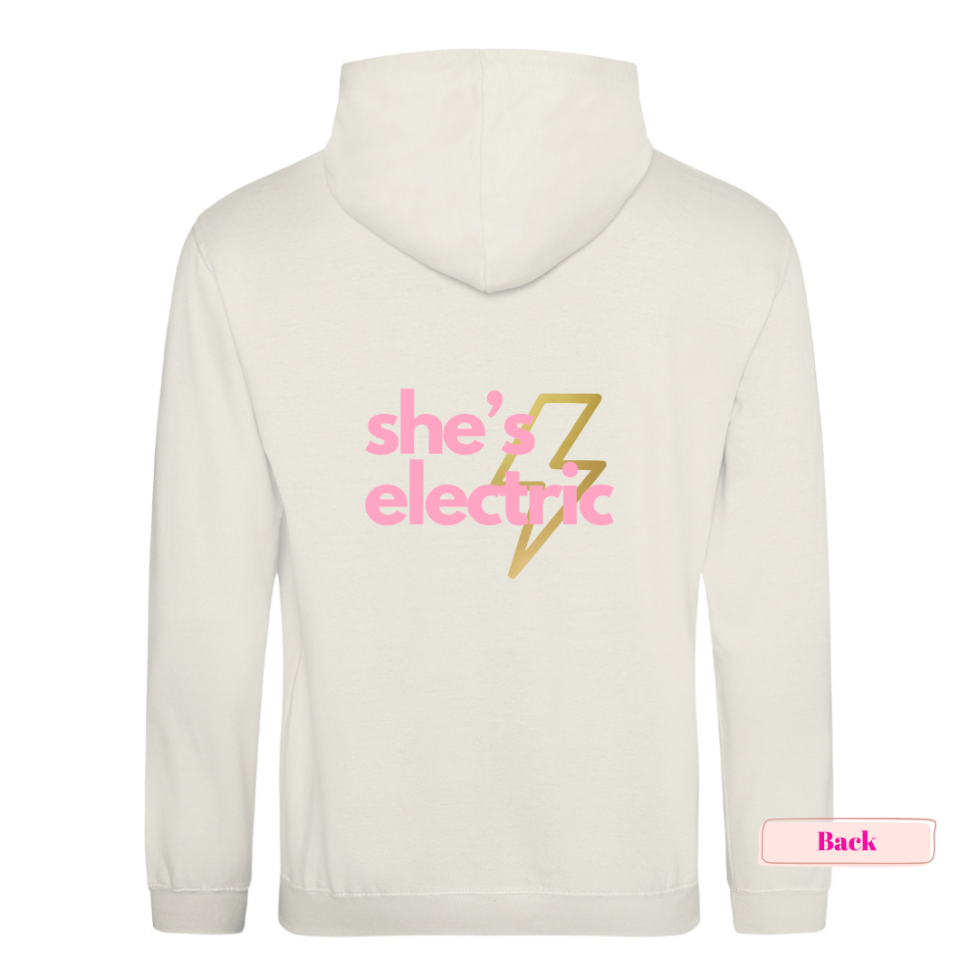 Cream 'She's Electric' Classic Hoodie