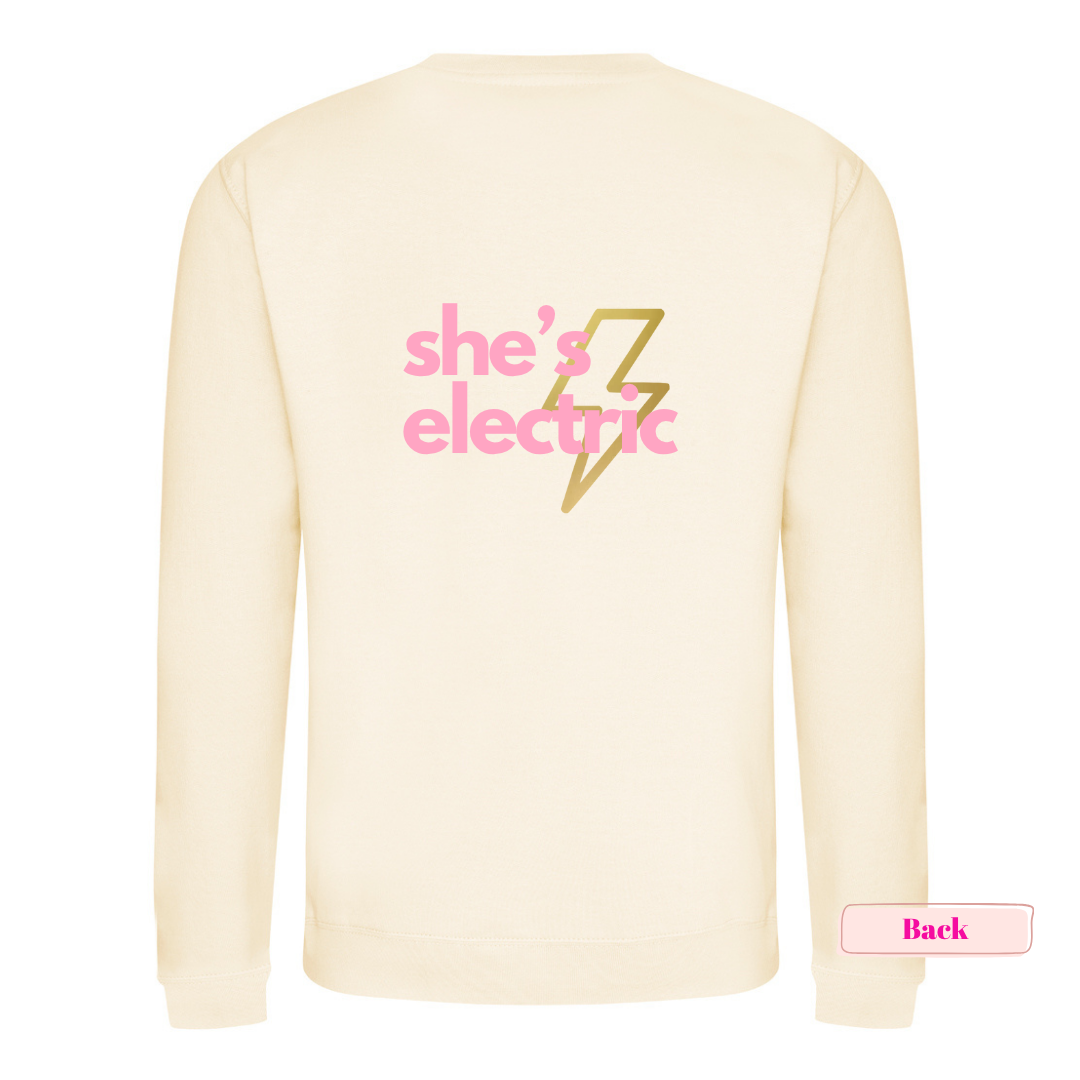 Cream 'She's Electric' Sweatshirt