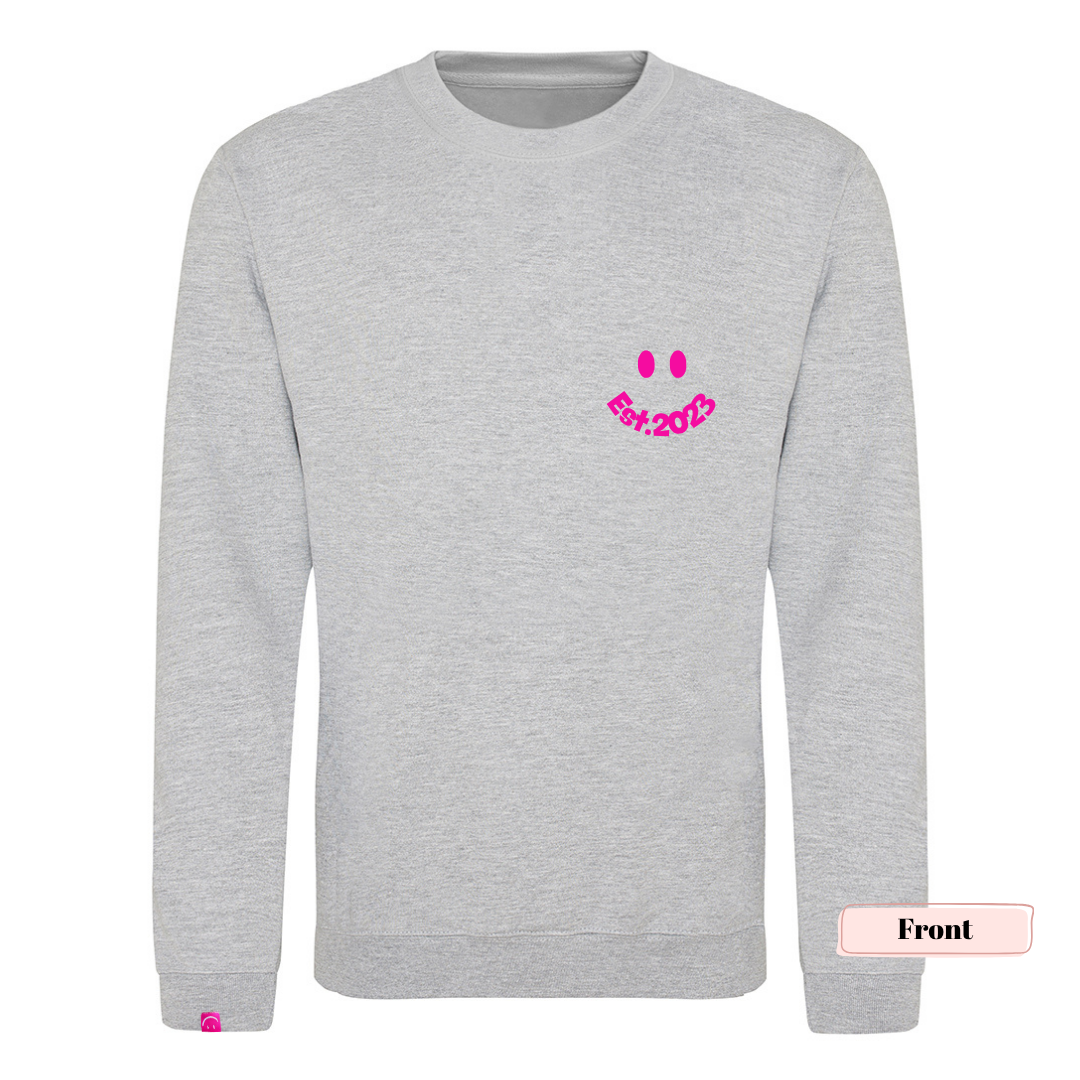 Grey and Neon Pink 'Not Today Hun' Sweatshirt