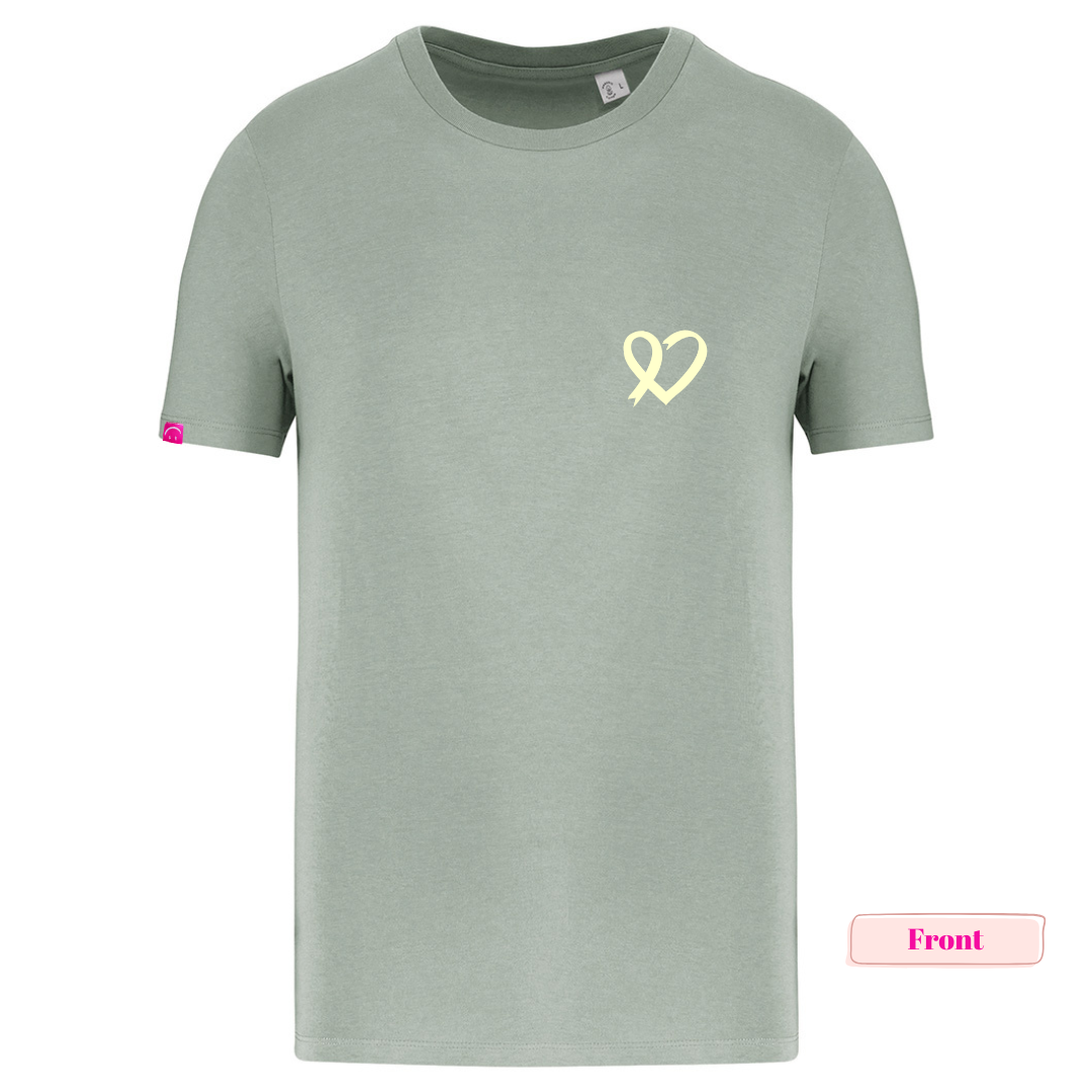 Organic Dusty Green and Cream Momcologist Tshirt