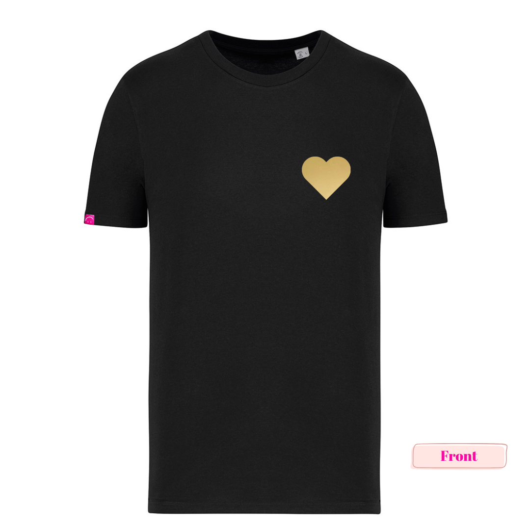 Organic Black 'Absolute Frikkin Queen' T-Shirt - Up to size 5XL (size 26)