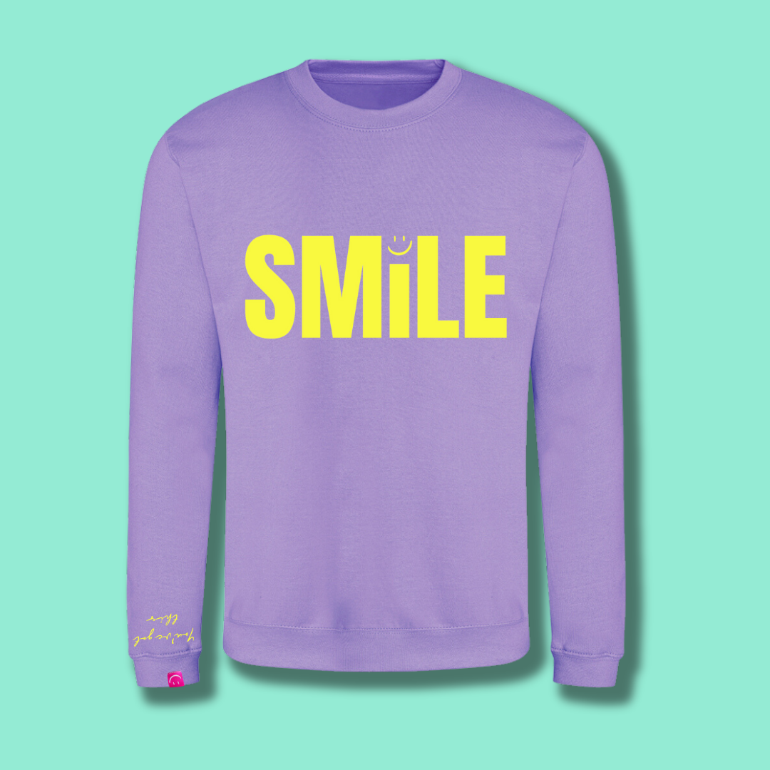 Purple and Yellow Smile Sweatshirt