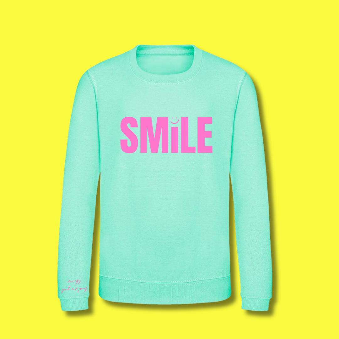 Children's Peppermint and Pink Sweater