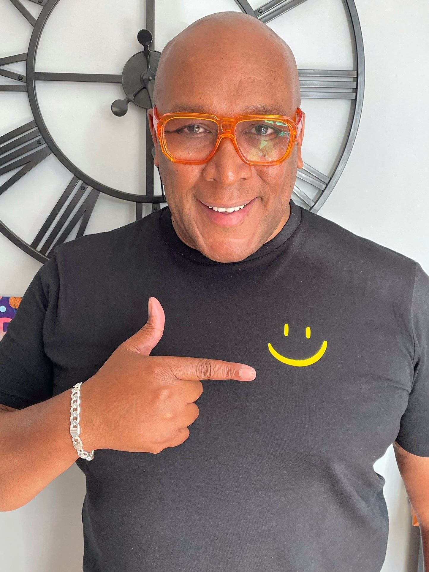 Organic Black and Yellow Smile You've Got This T-Shirt - Up to size 5XL (size 26)