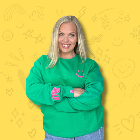 Green and Neon Pink 'You've Got This' Sweatshirt