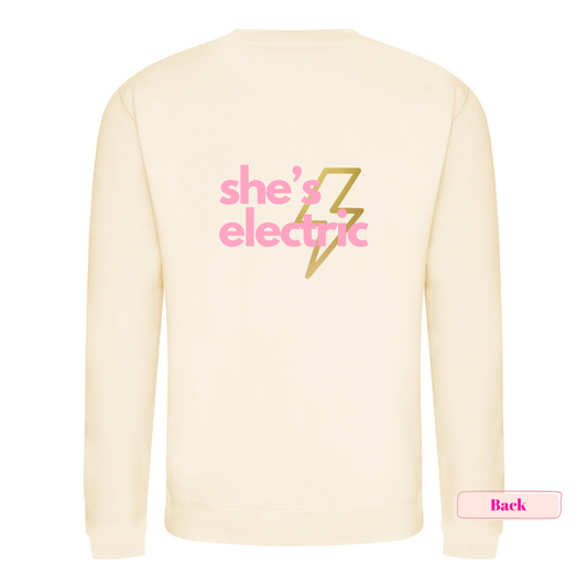 Cream 'She's Electric' Sweatshirt