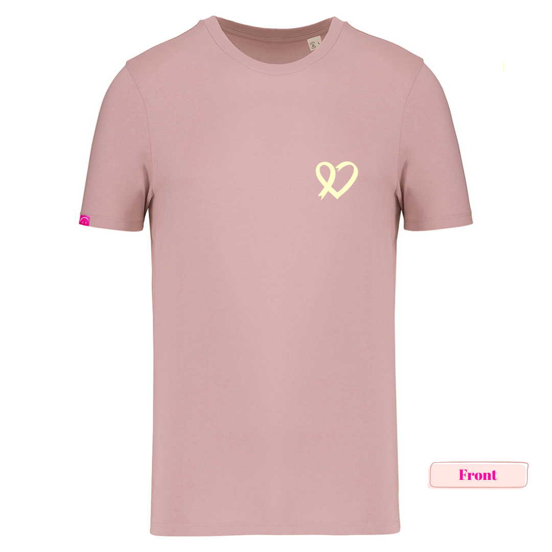 Organic Dusty Pink and Cream Momcologist Tee