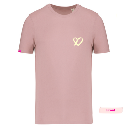 Organic Dusty Pink and Cream Momcologist Tee