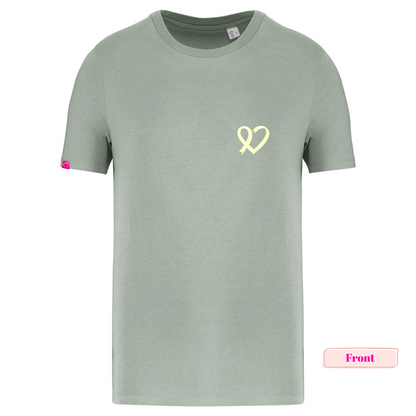 Organic Dusty Green and Cream Momcologist Tshirt