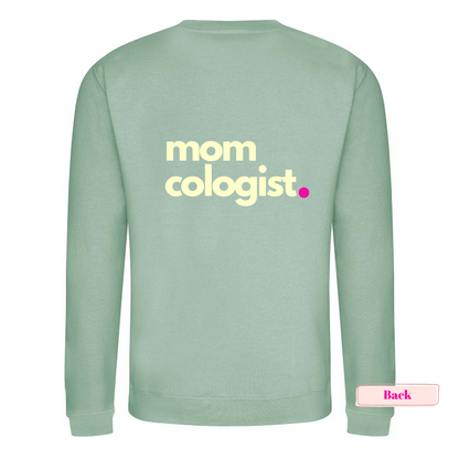 Dusty Green and Cream Momcologist Sweatshirt