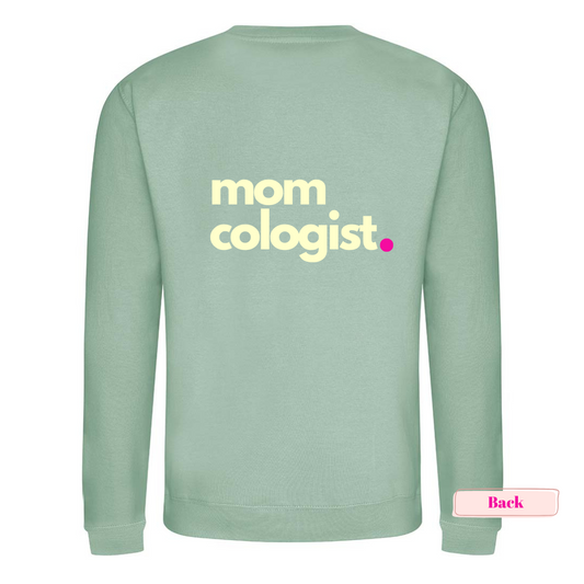 Dusty Green and Cream Momcologist Sweatshirt