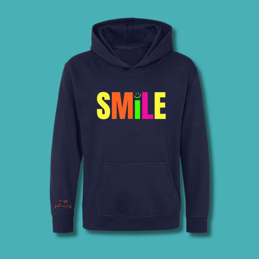 Children's Navy and Neon Hoodie