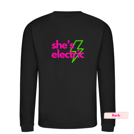 Black 'She's Electric' Sweatshirt