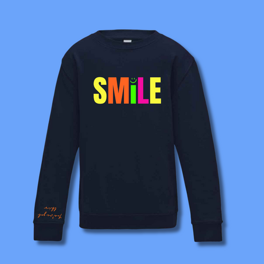 Children's Navy and Neon Sweater